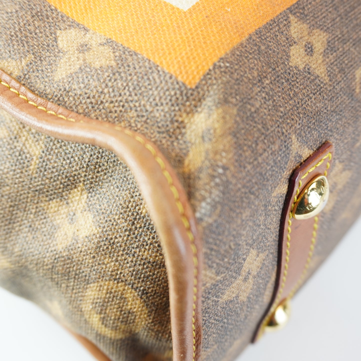 Louis Vuitton	Limited Edition Monogram Tisse Rayures PM Tote Bag GHW Medium