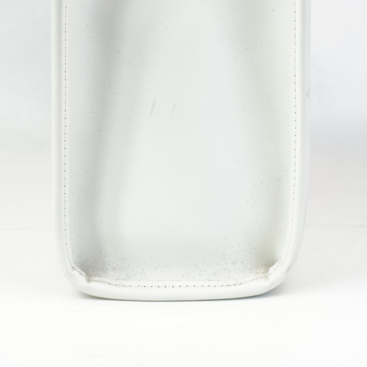 Fendi Sunshine Shopper Bag White, Tortoiseshell Plexiglass Handles