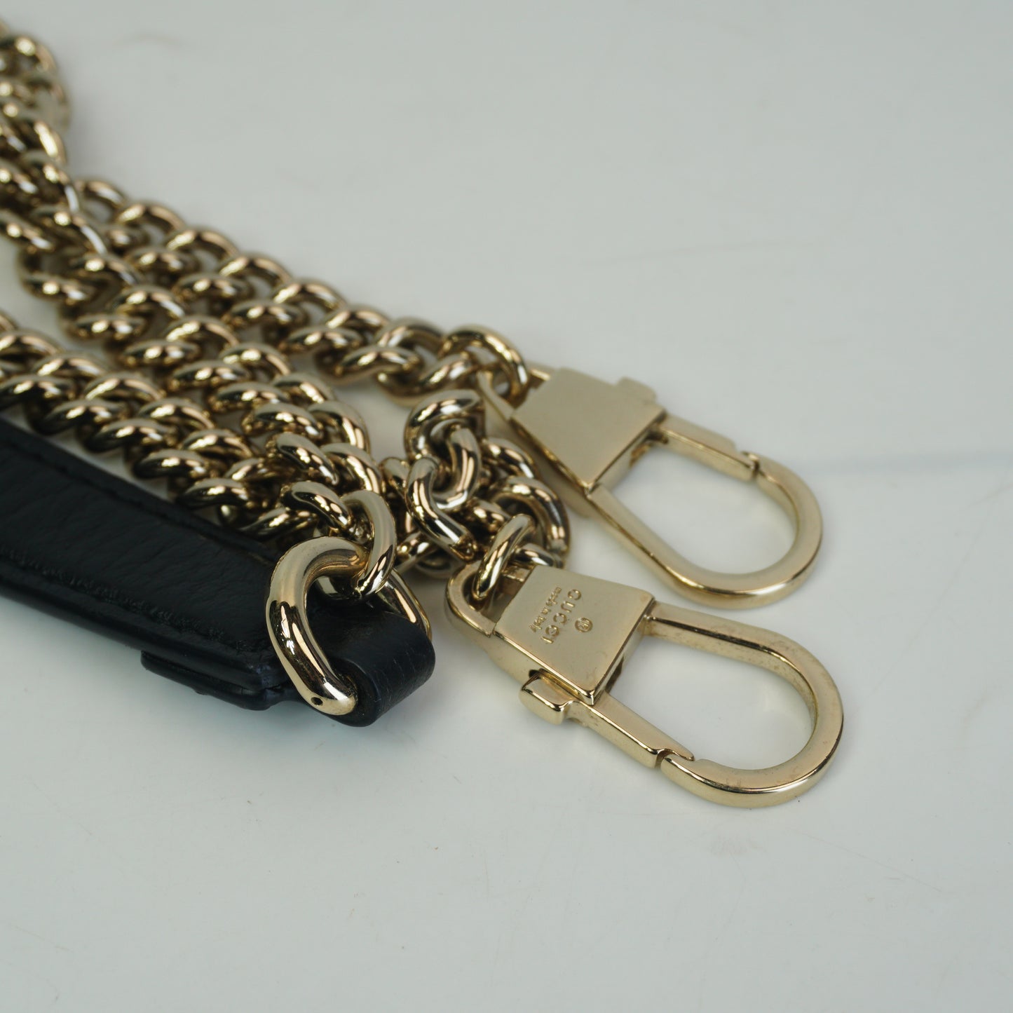 Gucci Interlocking G Top Handle Shoulder Bag Medium Black GHW