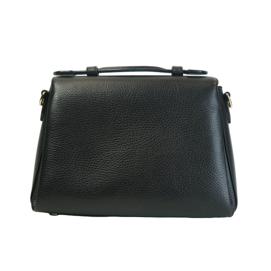 Gucci Interlocking G Top Handle Shoulder Bag Medium Black GHW
