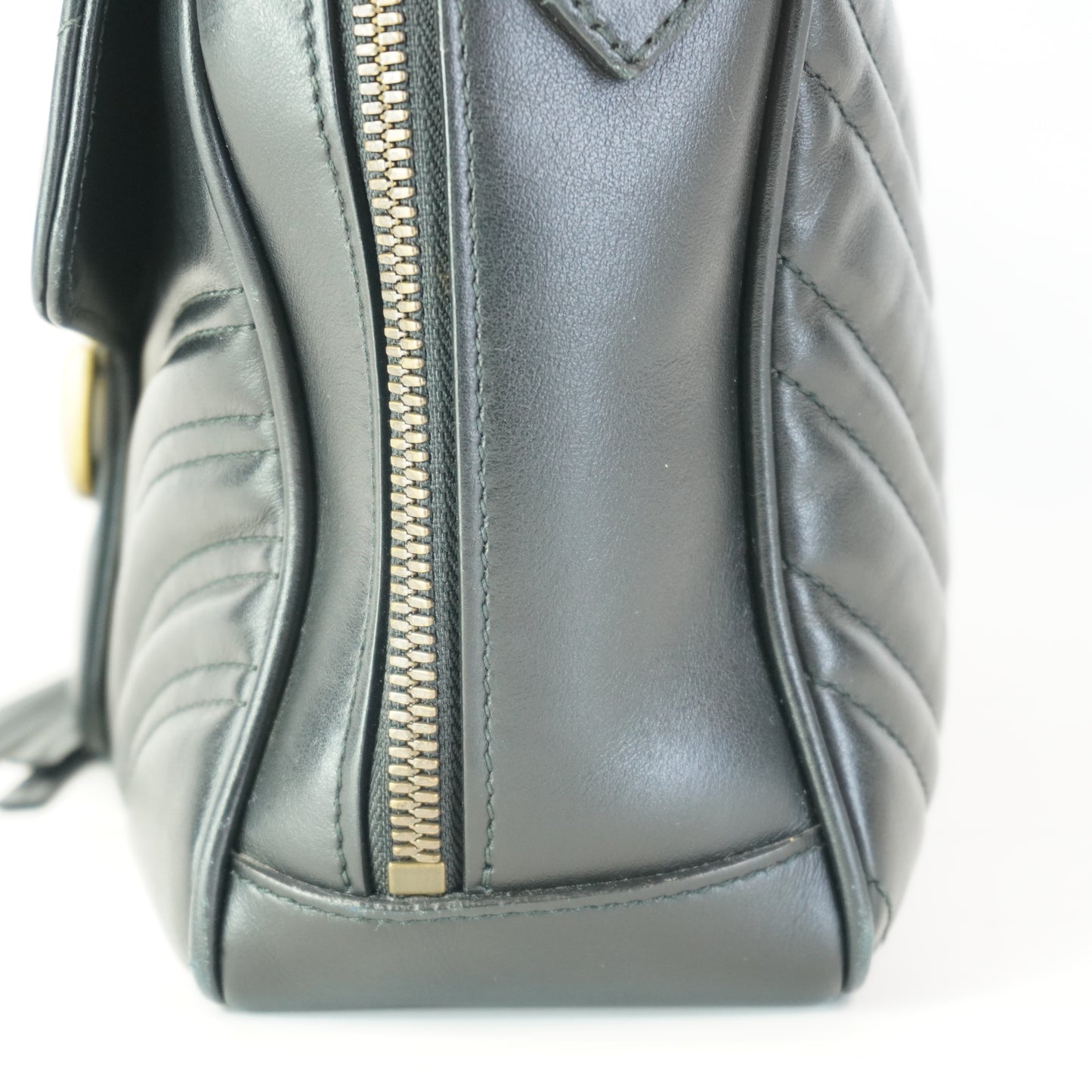 Gucci GG Marmont Matlasse Leather Top Handle GHW Small