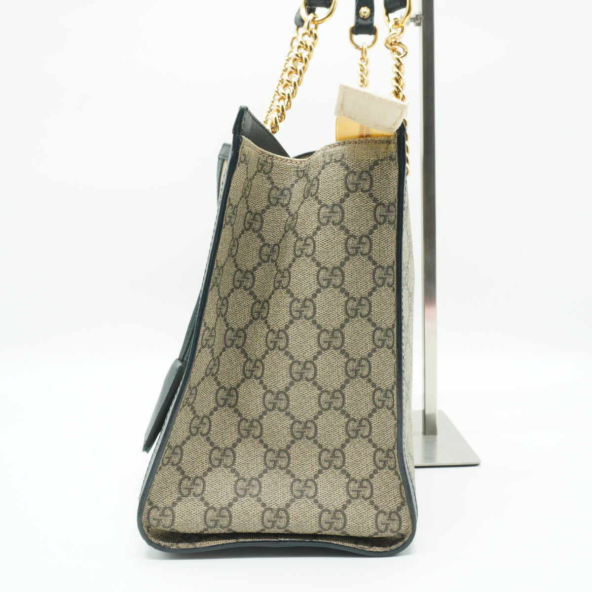 Gucci	Padlock Medium Black Trims Tote GHW