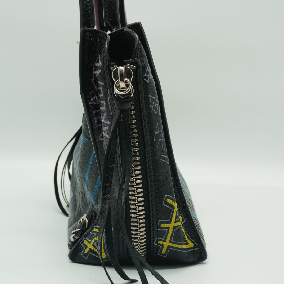 Balenciaga Papier A6 Graffiti Black SHW