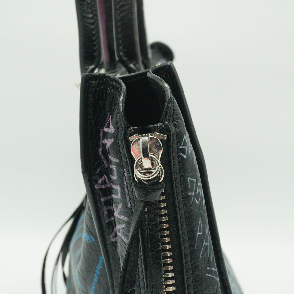 Balenciaga Papier A6 Graffiti Black SHW