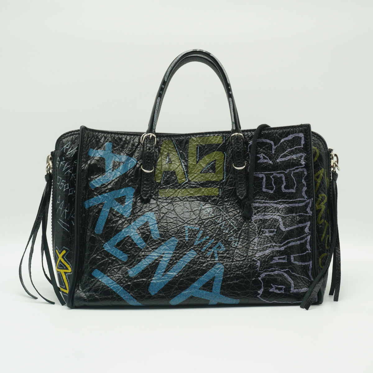 Balenciaga Papier A6 Graffiti Black SHW