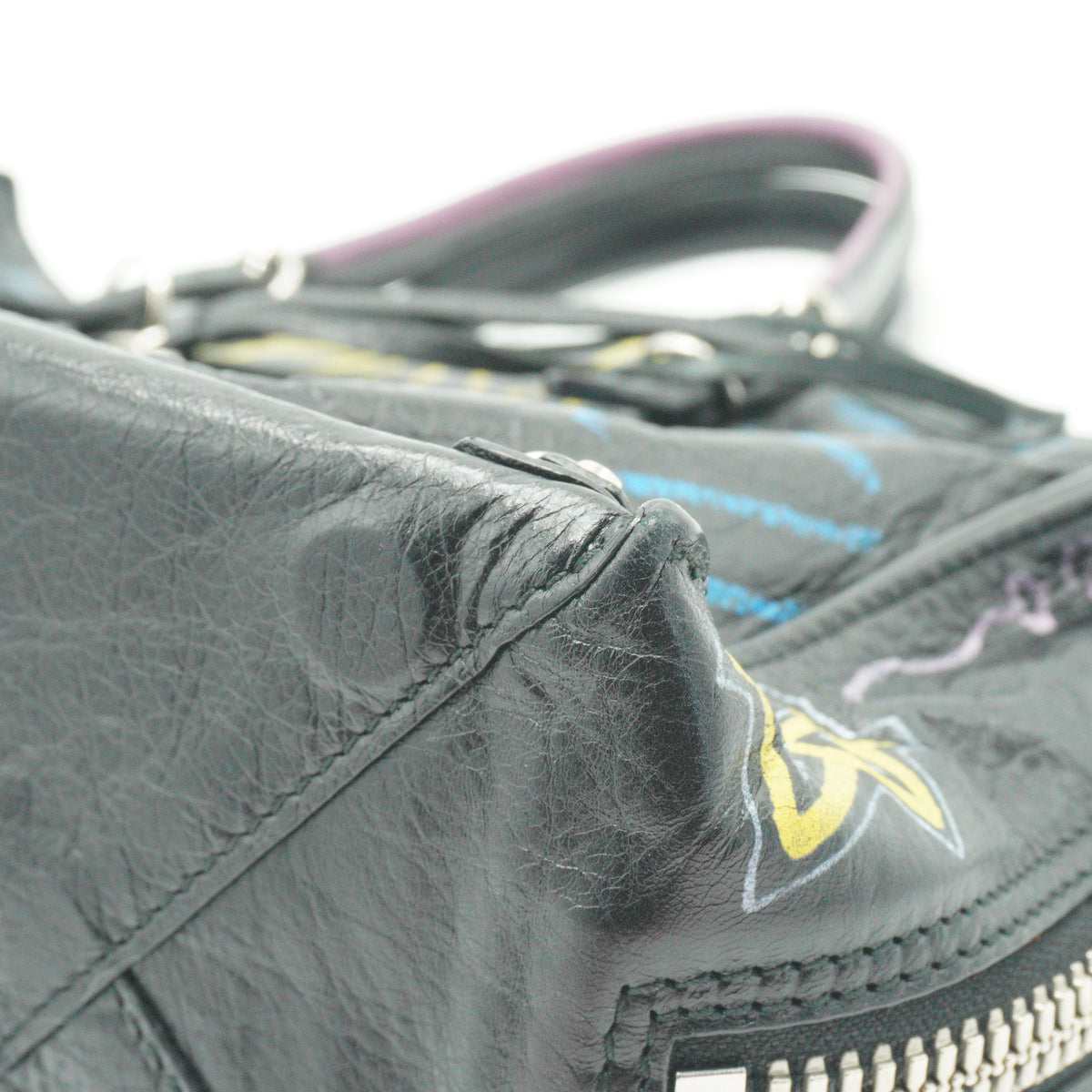 Balenciaga Papier A6 Graffiti Black SHW