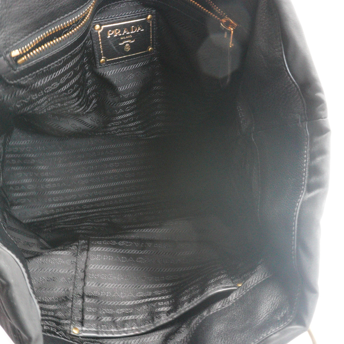 Prada Tessuto Nylon Two Way Convertible Tote Bag GHW
