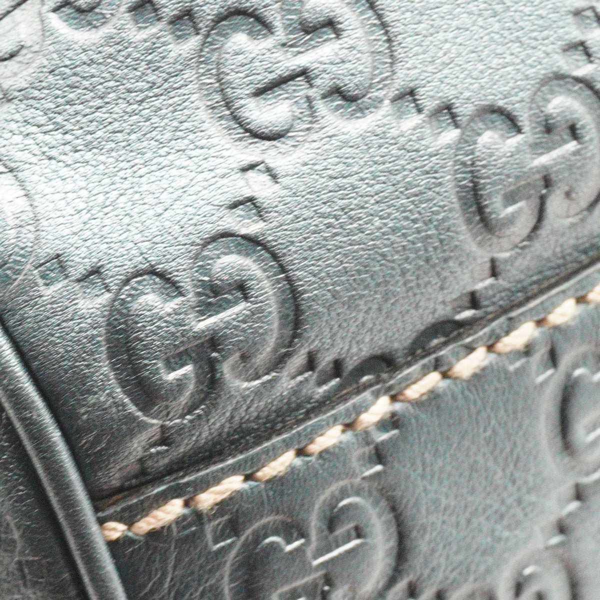 Gucci	Metallic Guccissima Leather Sukey Tote Blue Medium GHW