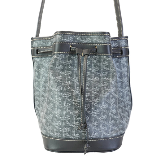 Goyard Petit Flot Bucket Bag Gray