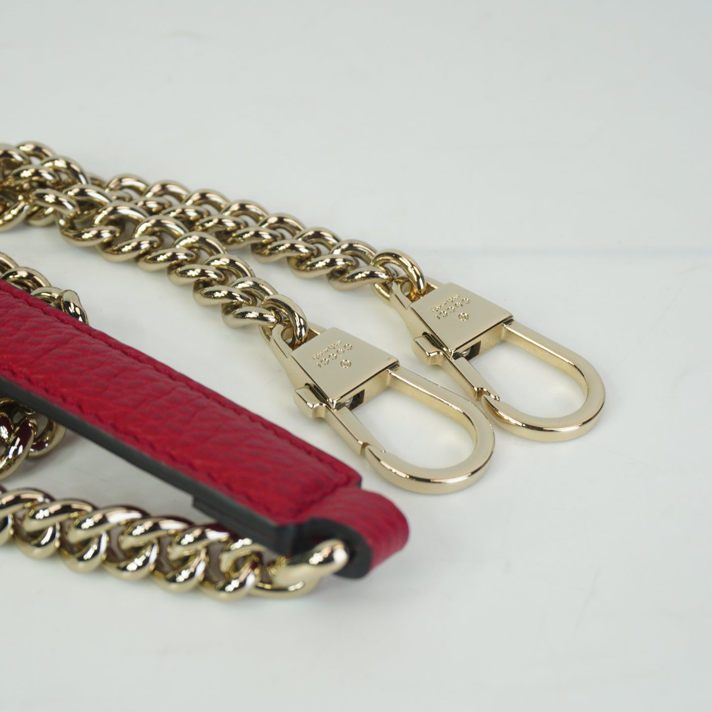Gucci Interlocking G Top Handle Shoulder Bag Large Red GHW
