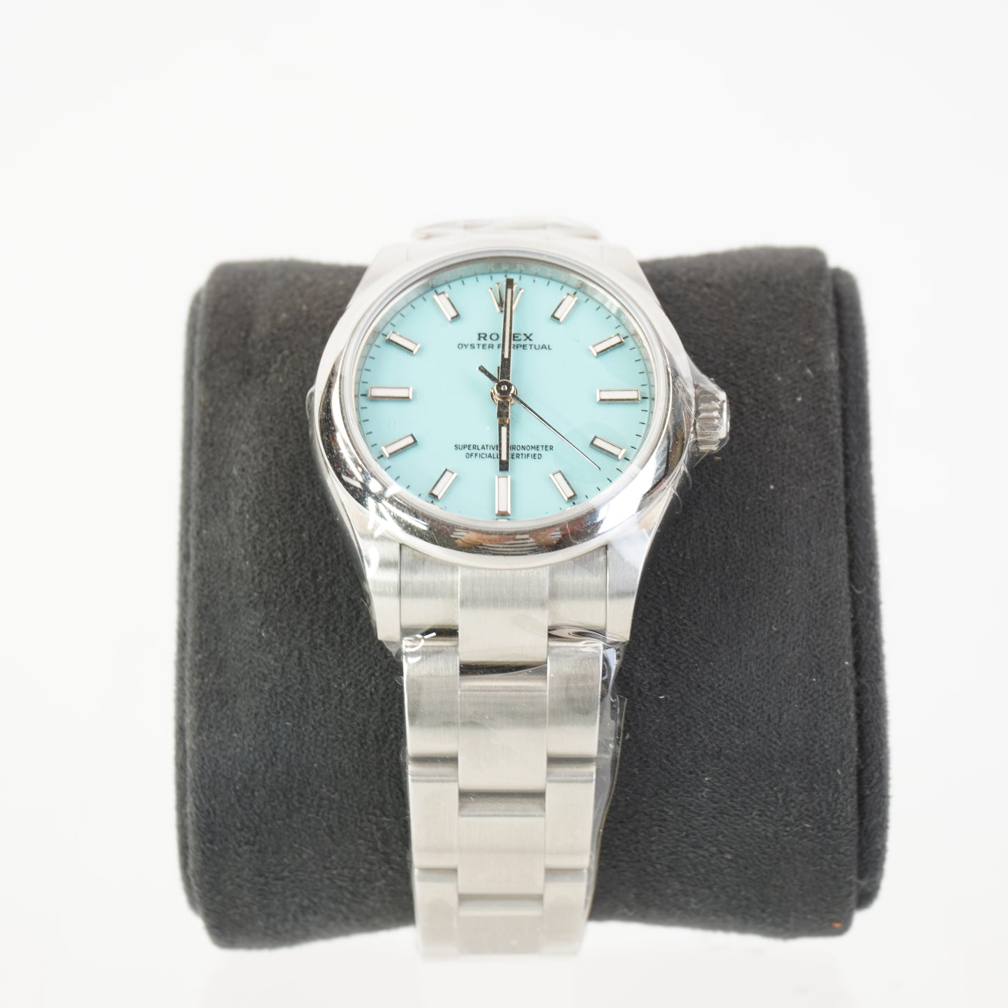 OP 31 TIFFANY DIAL ALL STEEL OYSTER BRACELET S/N: HA285044 #277200, CERTIFICATE, BOX