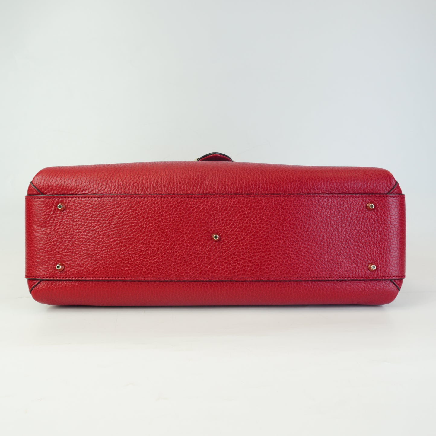 Gucci Interlocking G Top Handle Shoulder Bag Large Red GHW
