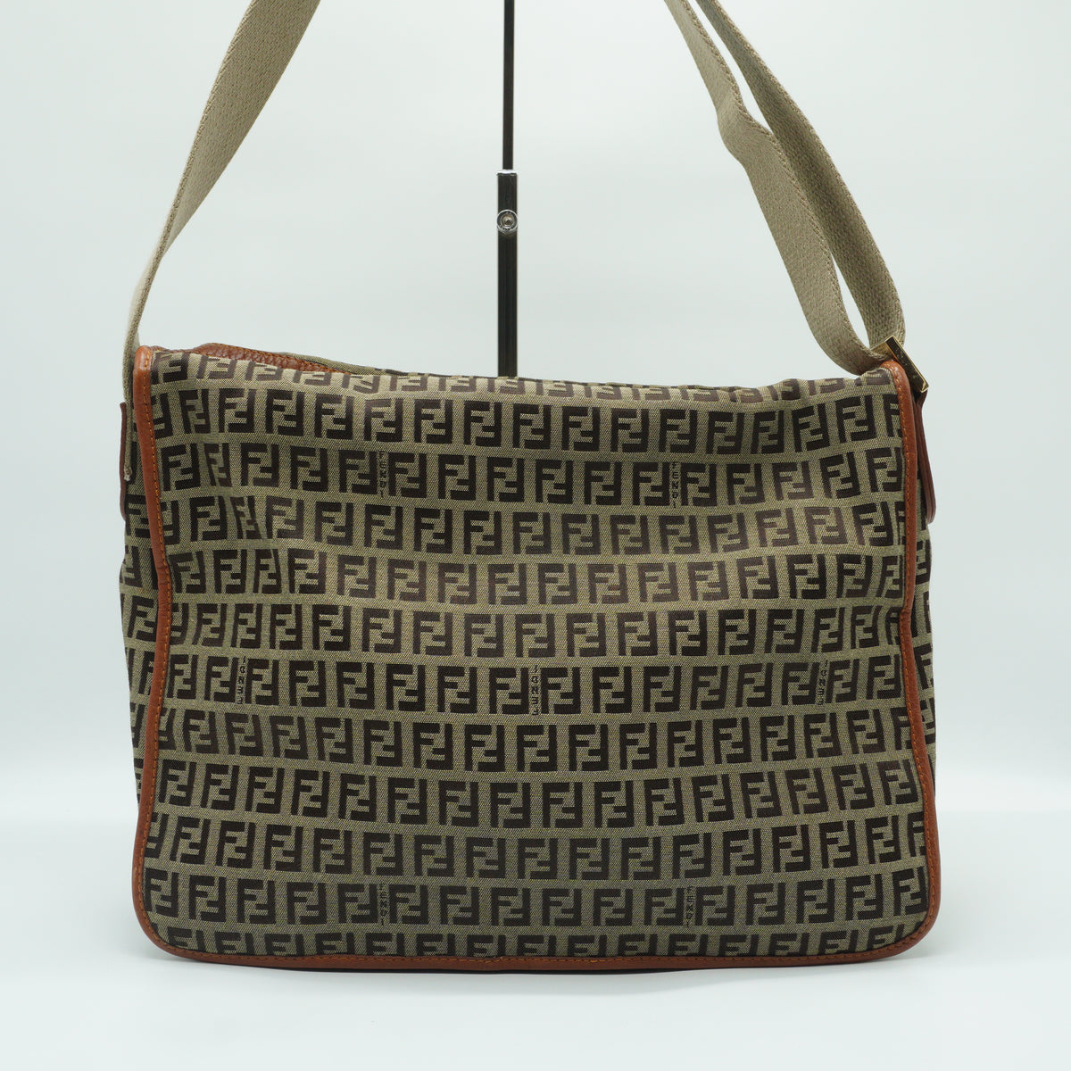 Fendi Zucchino Messenger Bag GHW Medium
