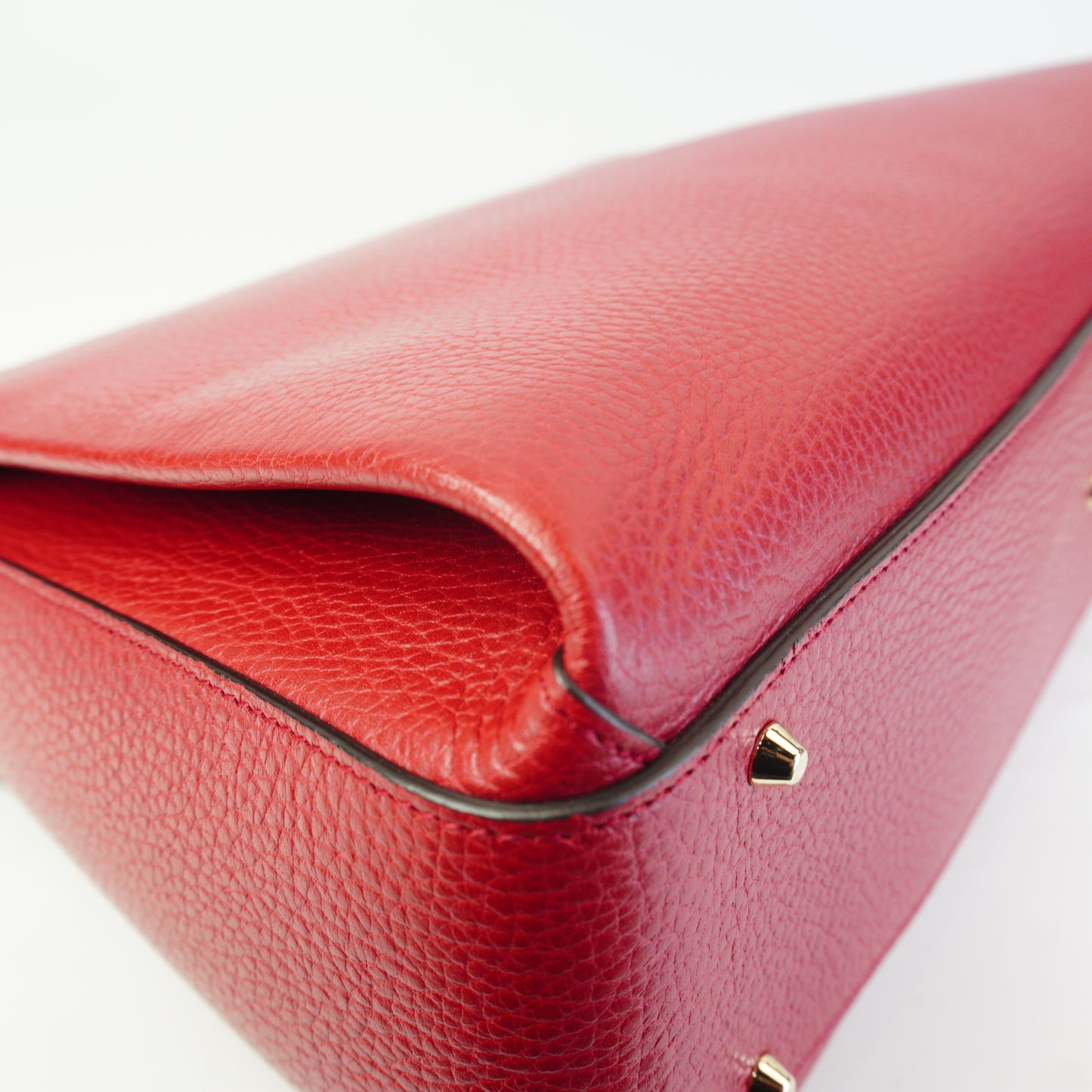 Gucci Interlocking G Top Handle Shoulder Bag Large Red GHW