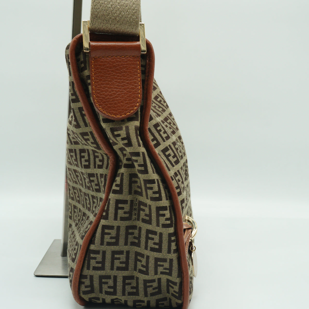 Fendi Zucchino Messenger Bag GHW Medium