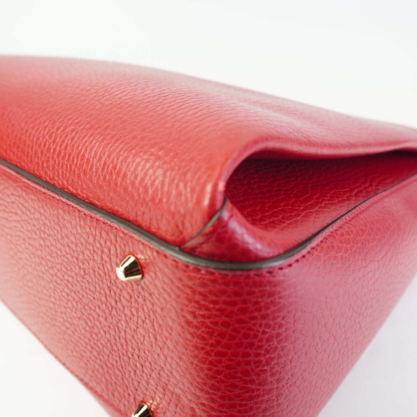 Gucci Interlocking G Top Handle Shoulder Bag Large Red GHW
