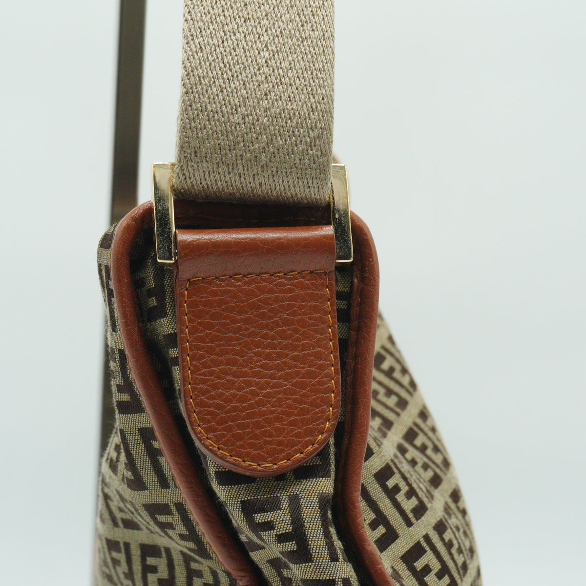 Fendi Zucchino Messenger Bag GHW Medium