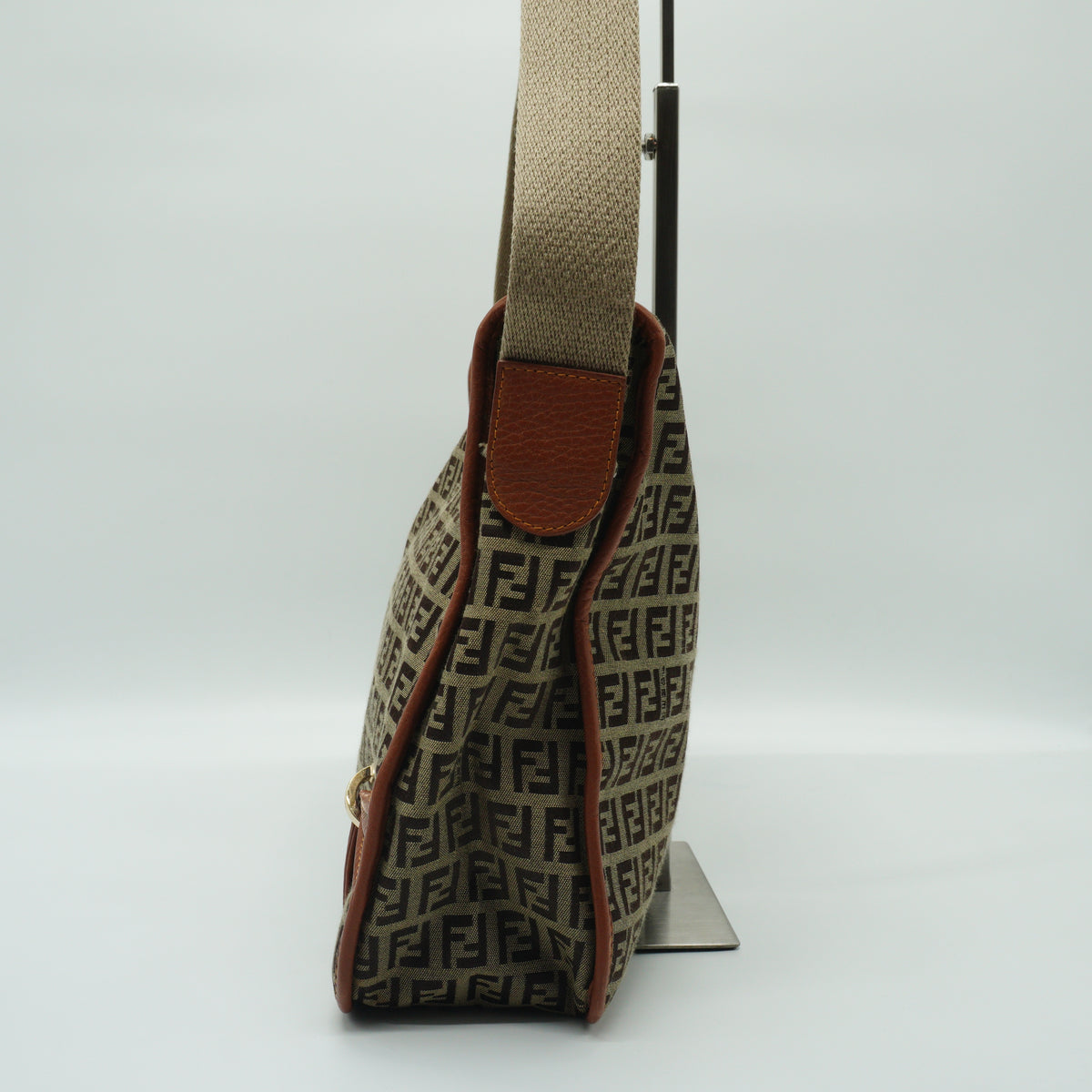 Fendi Zucchino Messenger Bag GHW Medium