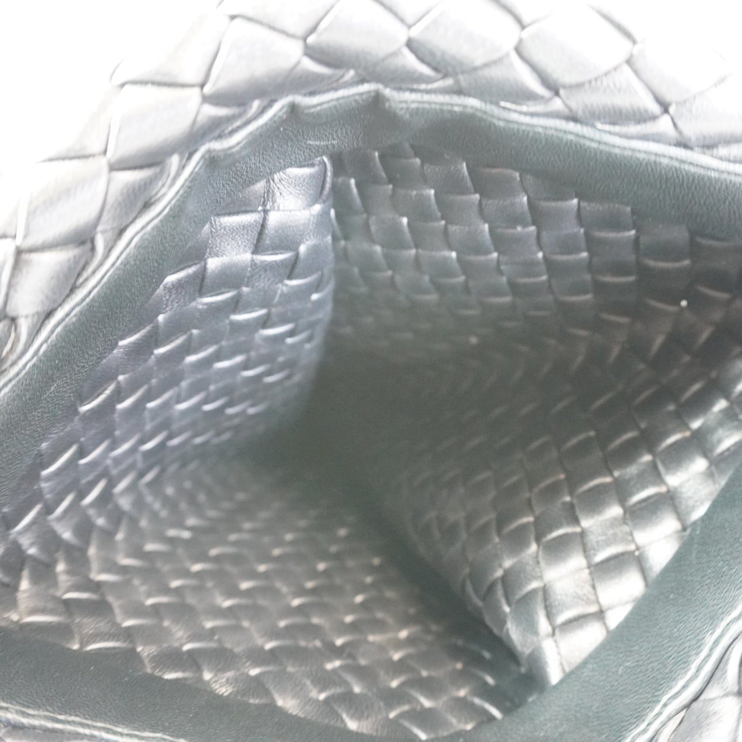 Bottega Veneta Crisscross Clutch Black