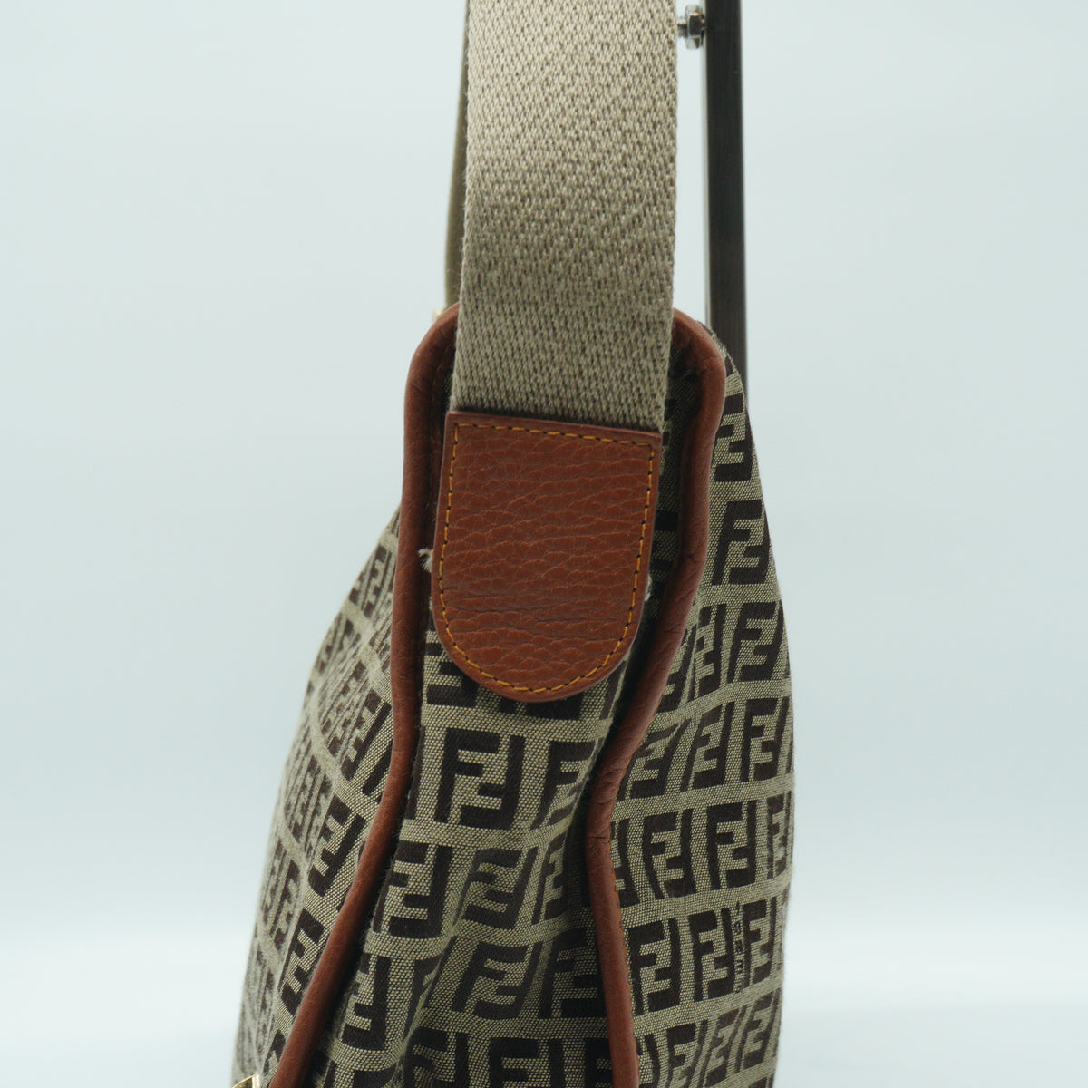 Fendi Zucchino Messenger Bag GHW Medium
