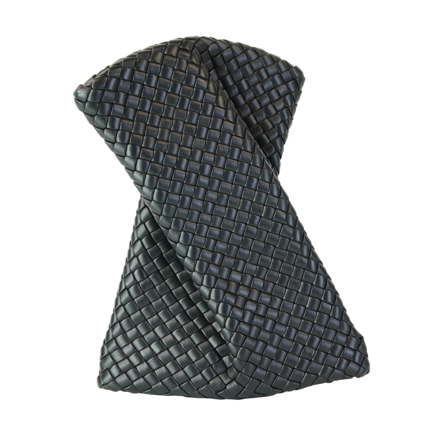 Bottega Veneta Crisscross Clutch Black