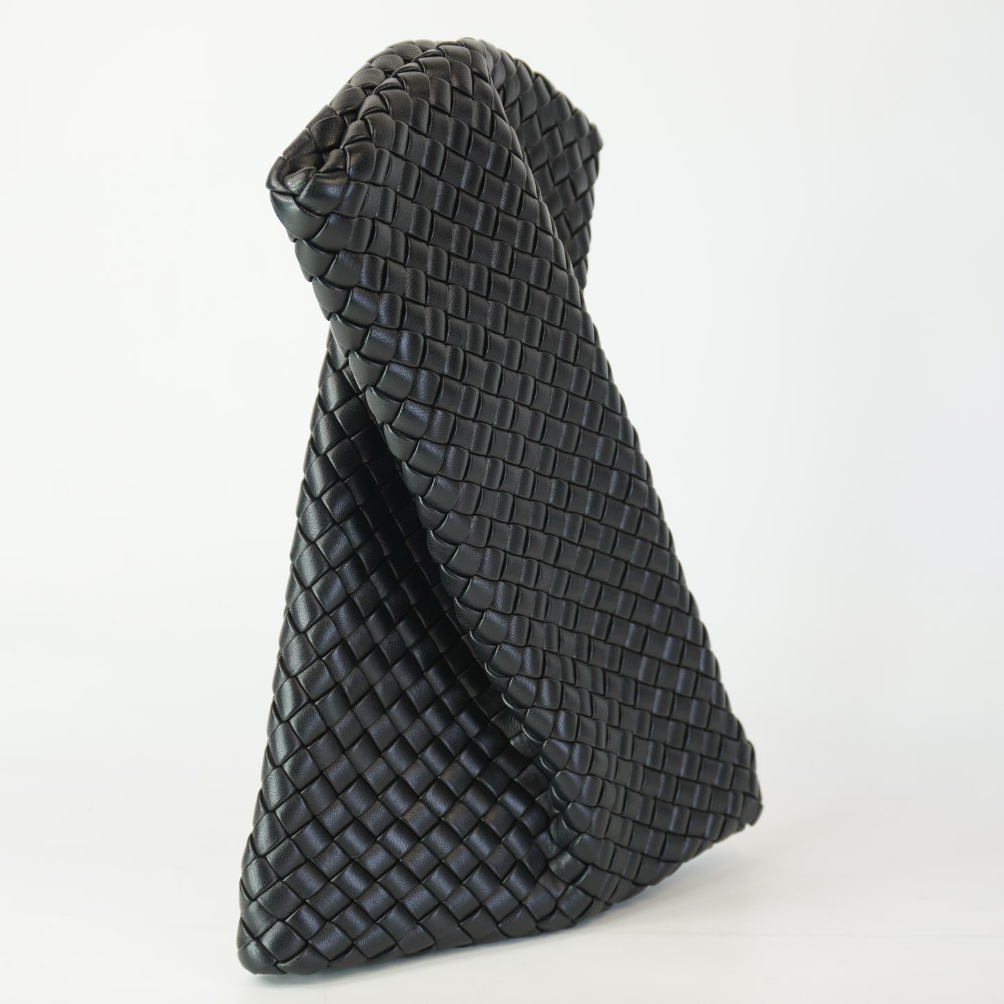 Bottega Veneta Crisscross Clutch Black