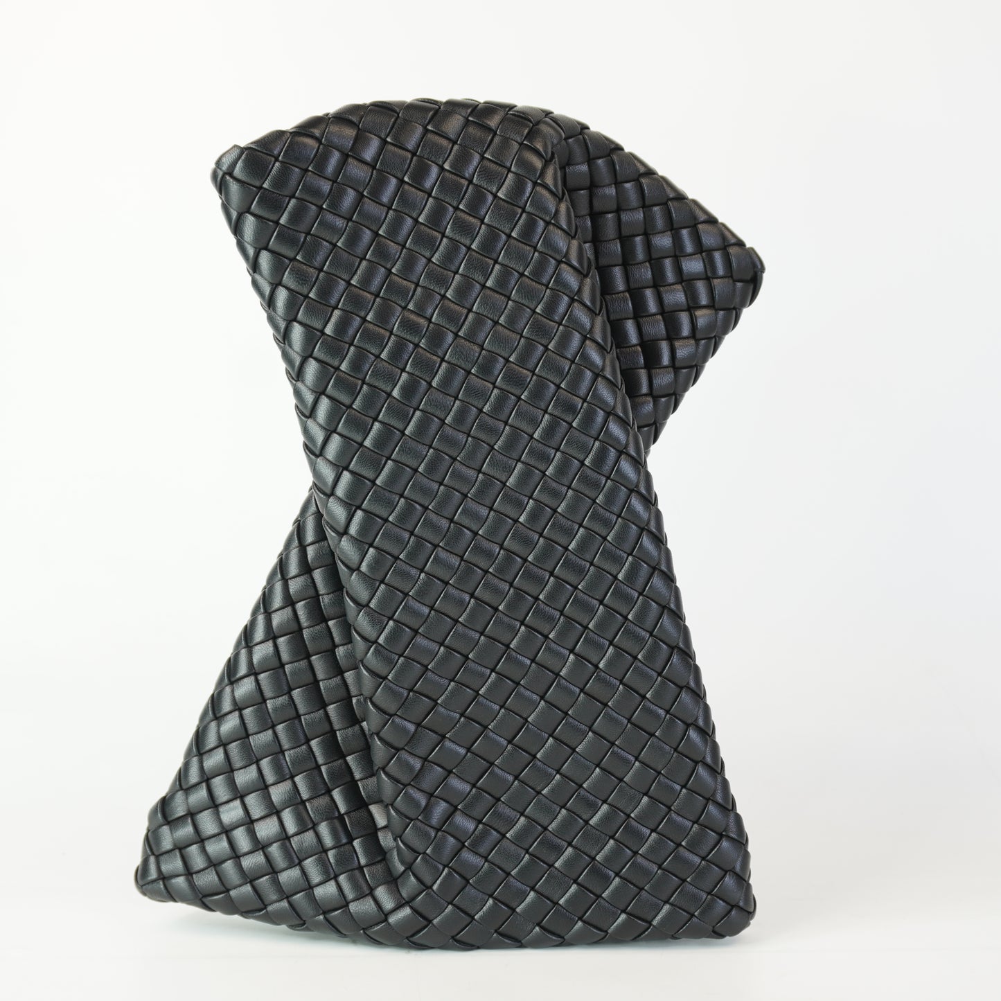 Bottega Veneta Crisscross Clutch Black