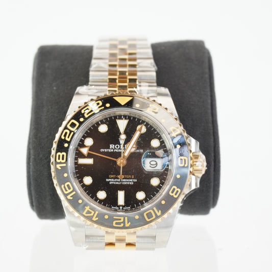 GMT MASTER II "GUINNESS" TWOTONE JUBILEE BRACELET, MANUAL, CERTIFICATE, GREEN TAG, BOX
