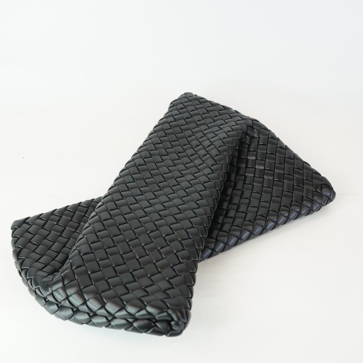 Bottega Veneta Crisscross Clutch Black