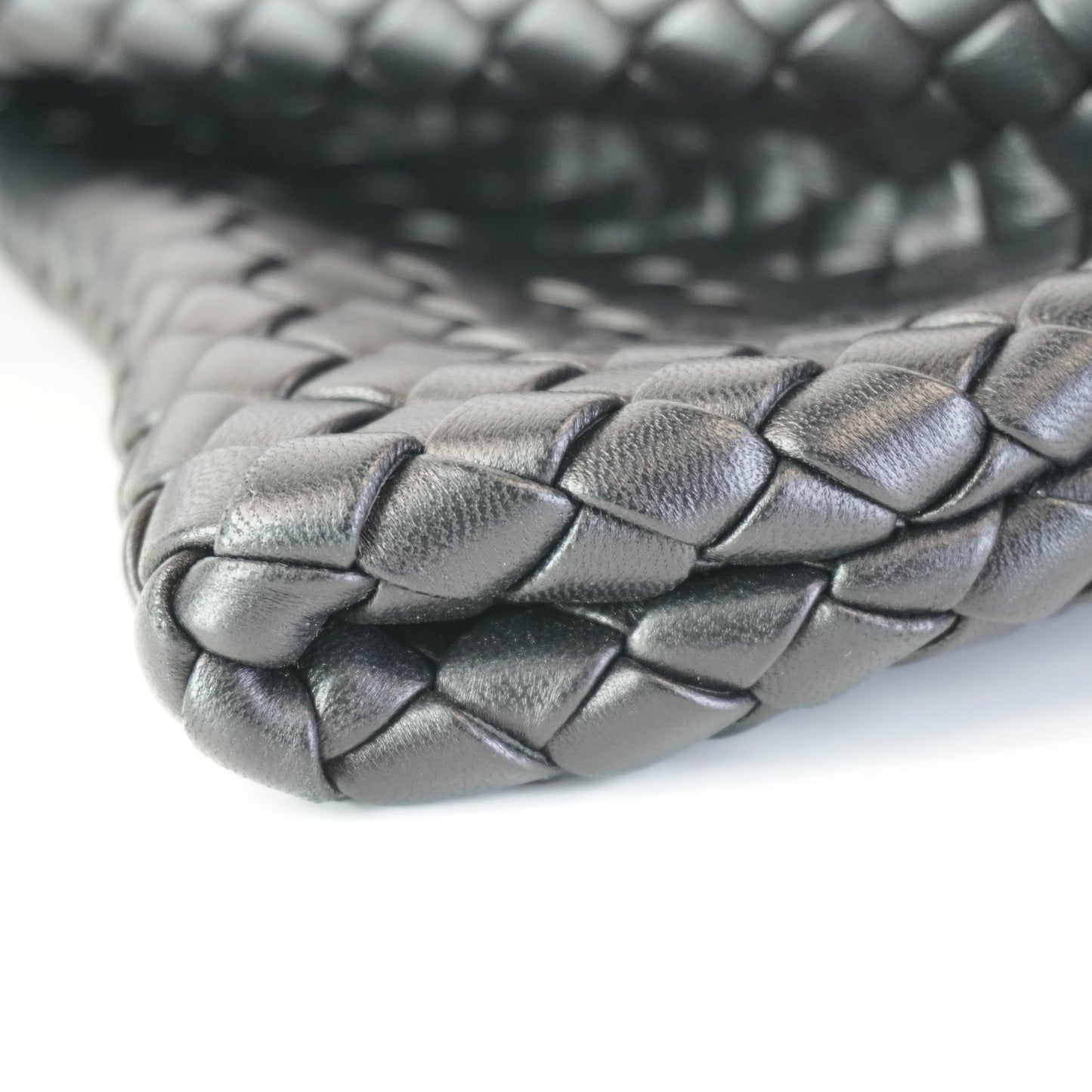 Bottega Veneta Crisscross Clutch Black