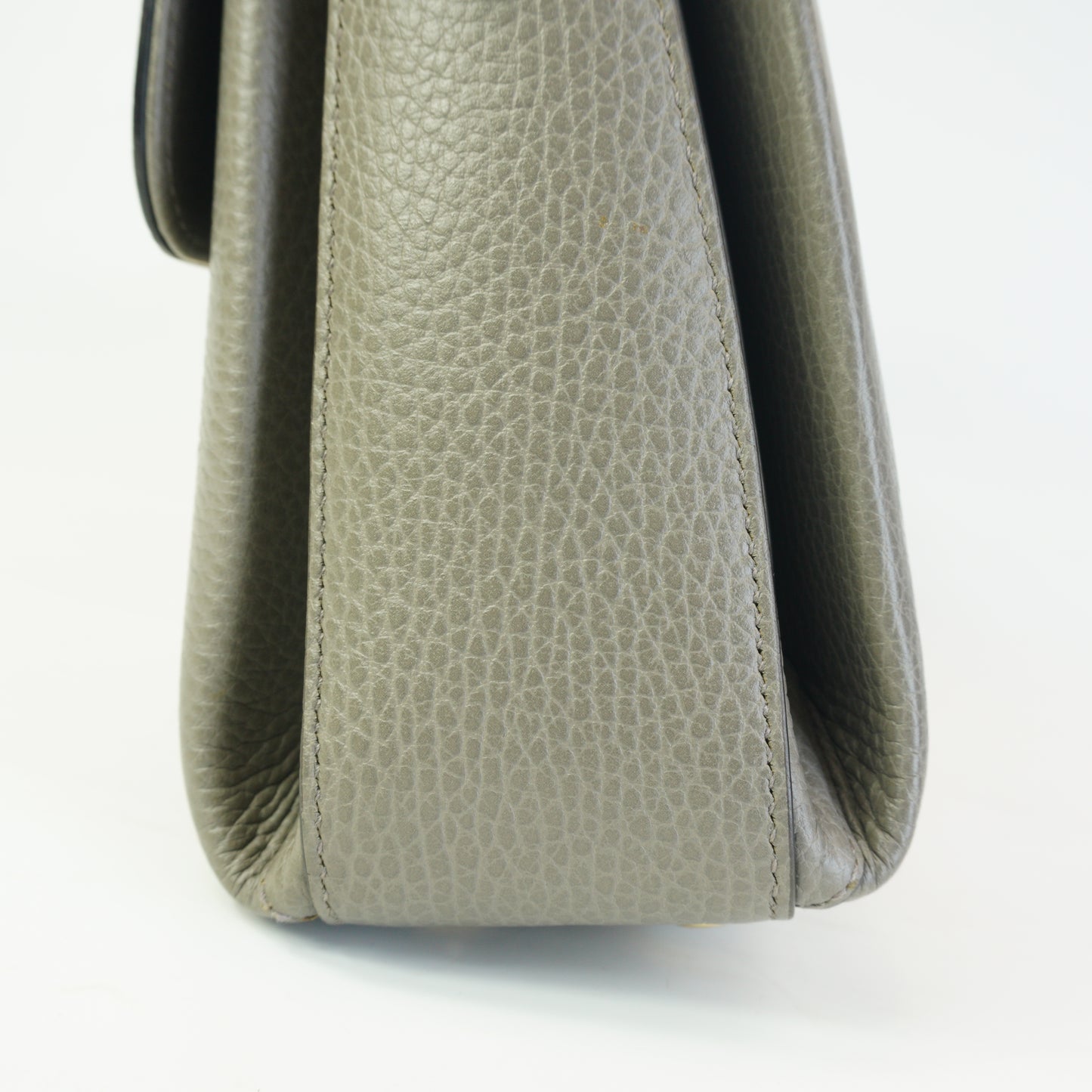 Gucci Interlocking G Top Handle Shoulder Bag Medium Gray GHW