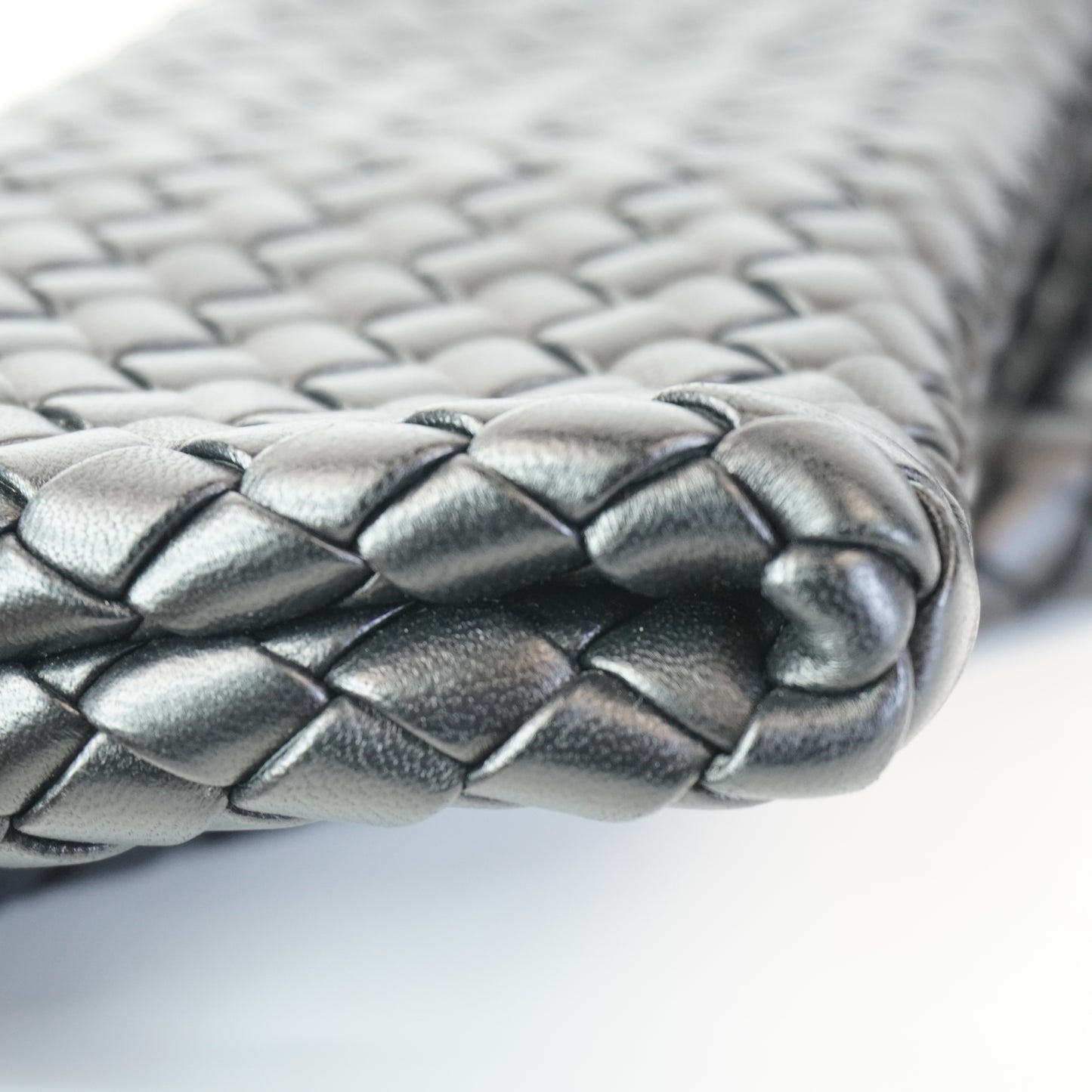 Bottega Veneta Crisscross Clutch Black