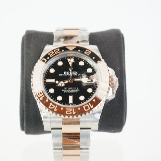 GMT MASTER II "ROOTBEER" TWOTONE EVEROSEGOLD OYSTER BRACELET S/N: IT621804 #126711CHNR MANUAL, CERTIFICATE, GREEN TAG, BOX