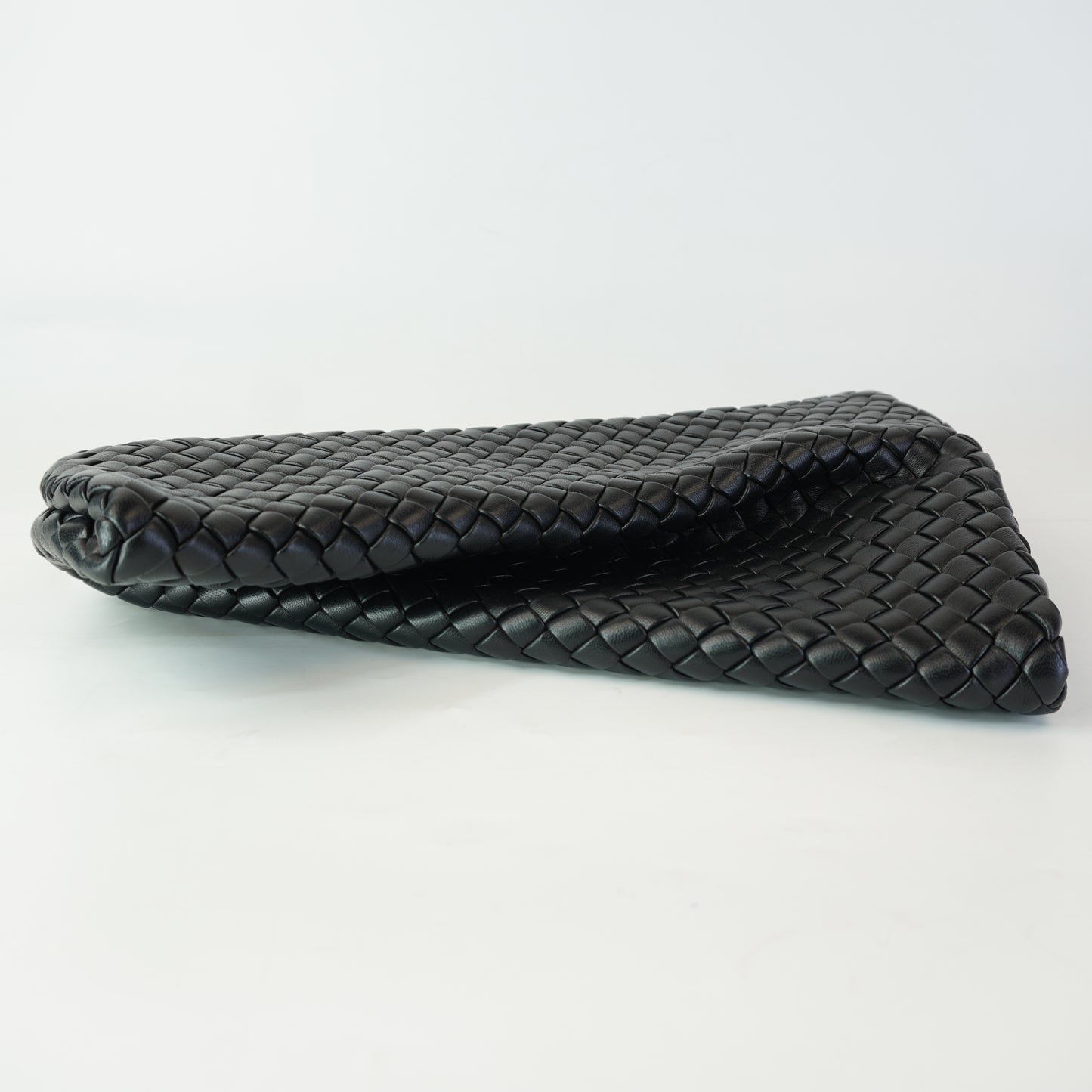 Bottega Veneta Crisscross Clutch Black