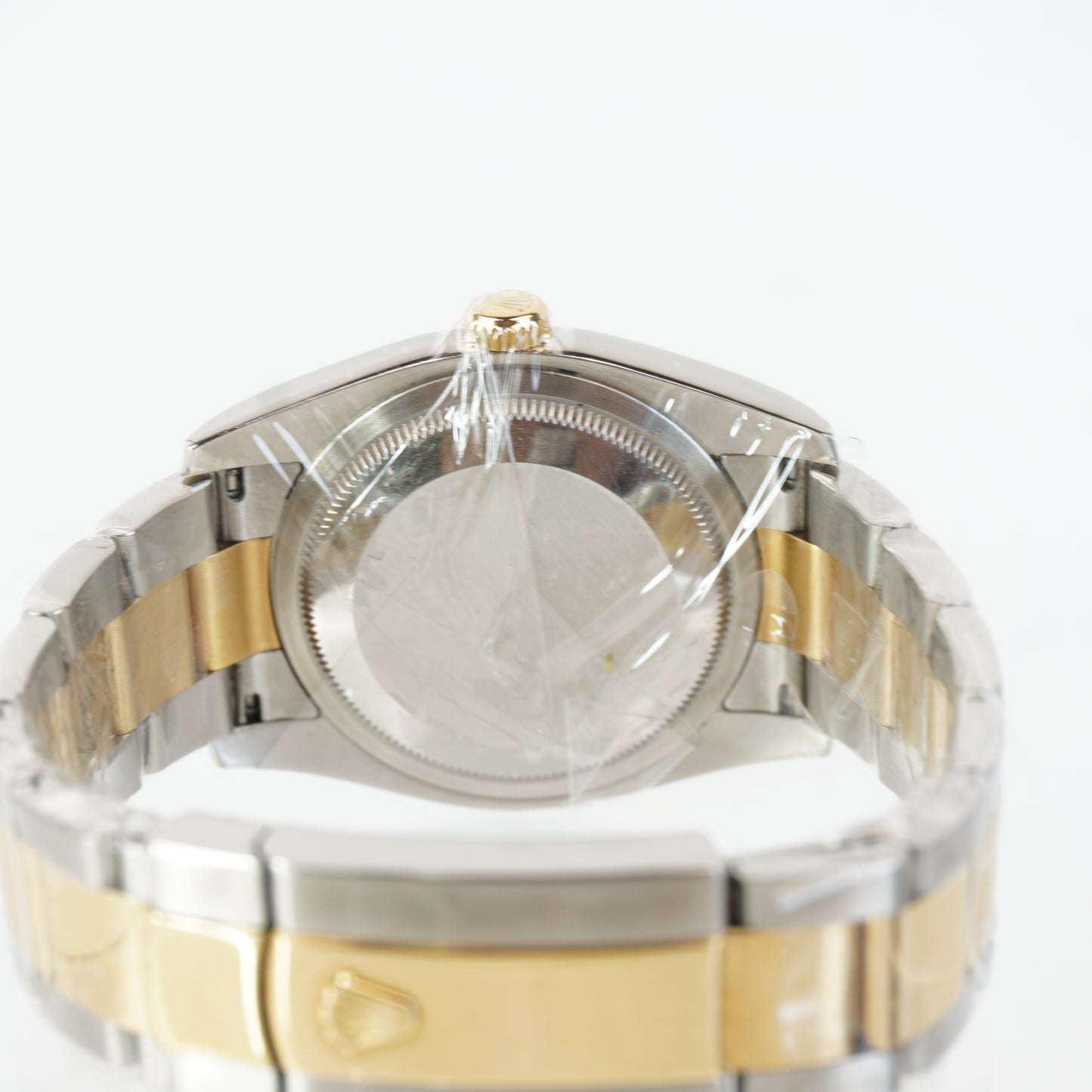 DATEJUST 36 CHOCO BRONZE FLORAL MOTIF ARABIC MARKERS AT 6&9 DOME BEZEL 2TONE OYSTER BRACELET YG/STEEL S/N: G328376 #116203, CERTIFICATE, BOX
