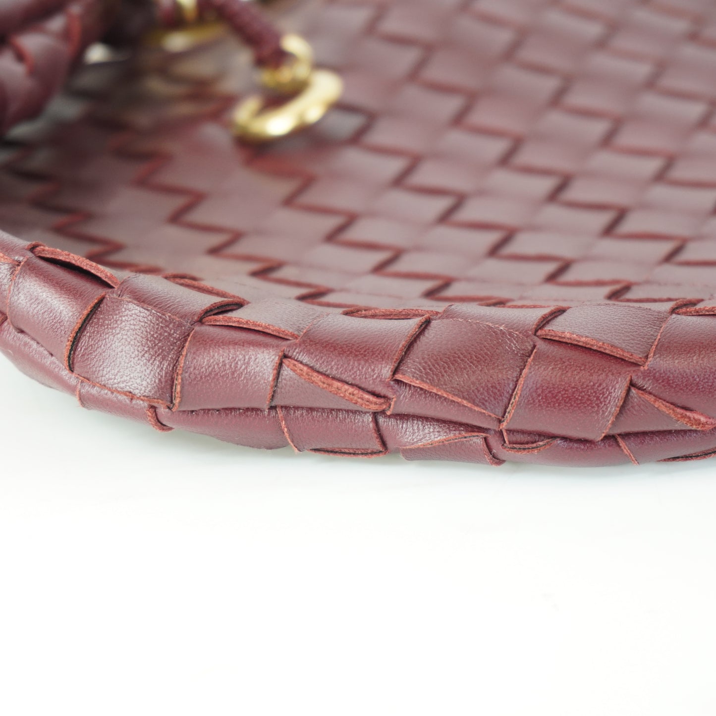 Bottega Veneta Sardine Chain Burgundy Medium GHW