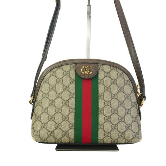 Gucci GG Supreme Ophidia Dome Small Brown Trims GHW