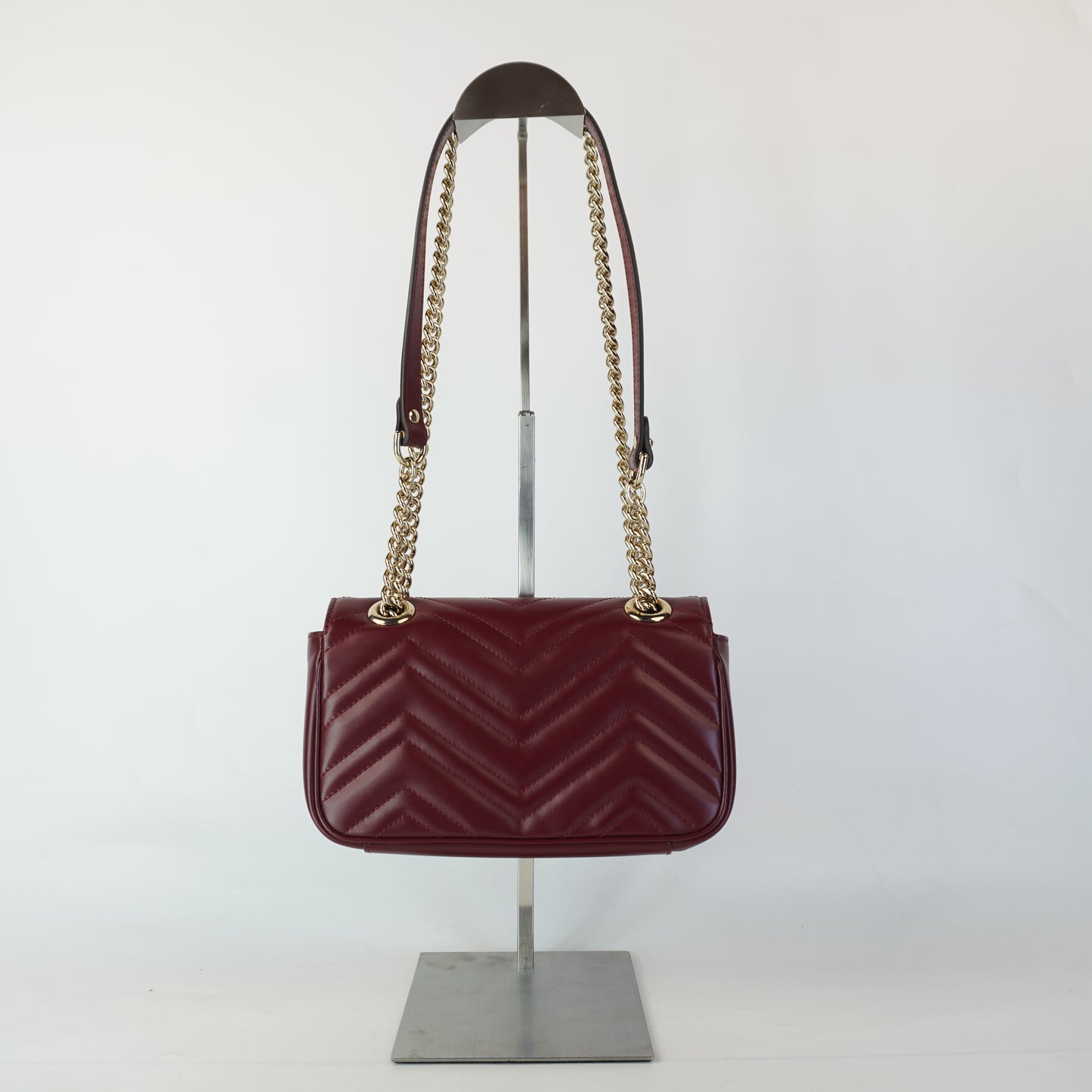 Gucci GG Marmont Burgundy Small GHW