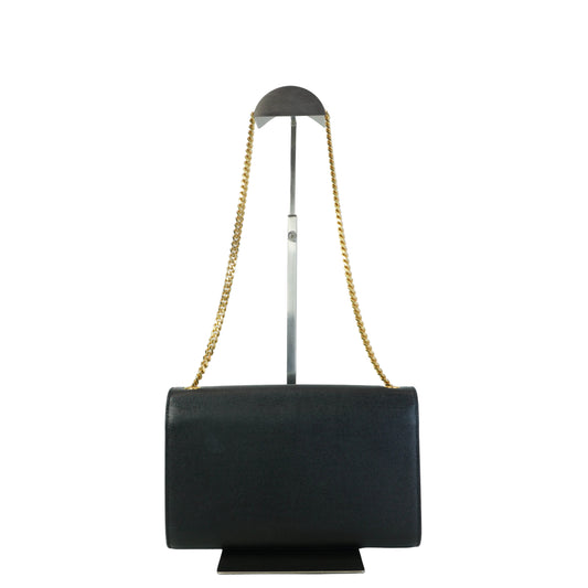 YSL	Kate Tassel Shoulder Bag Medium Black GHW