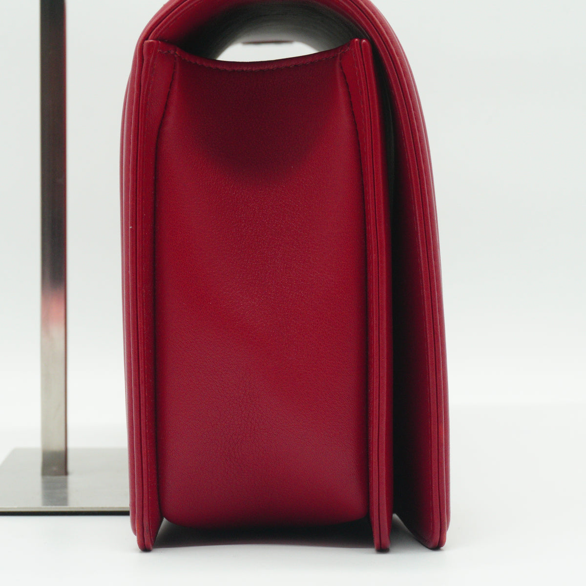Chanel Red Leboy Flap Bag Medium SHW