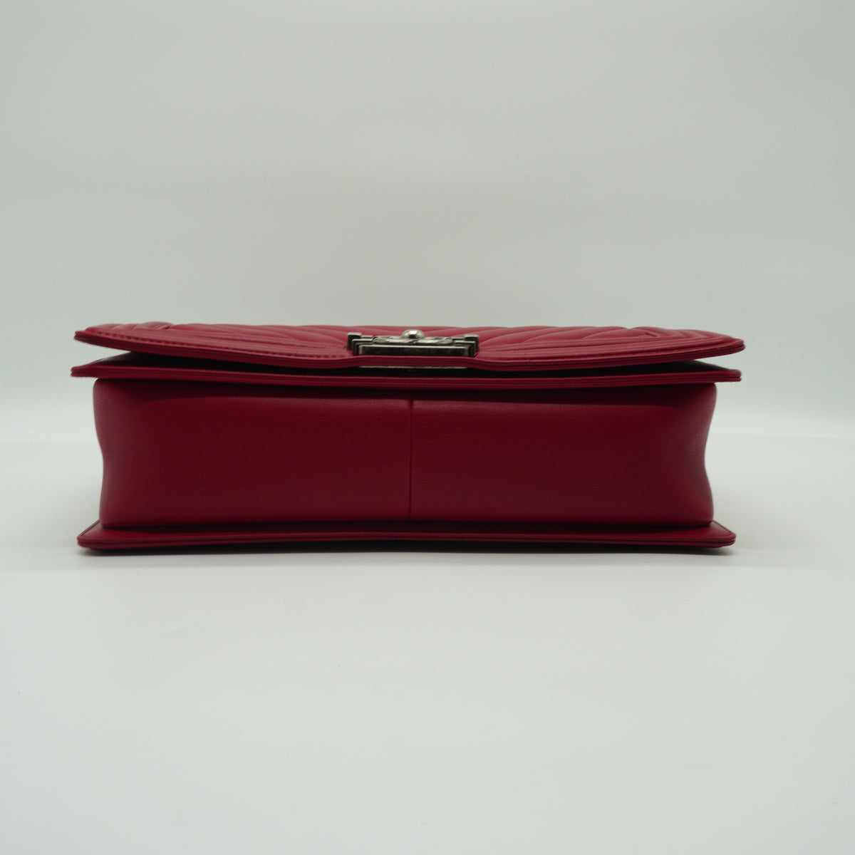 Chanel Red Leboy Flap Bag Medium SHW