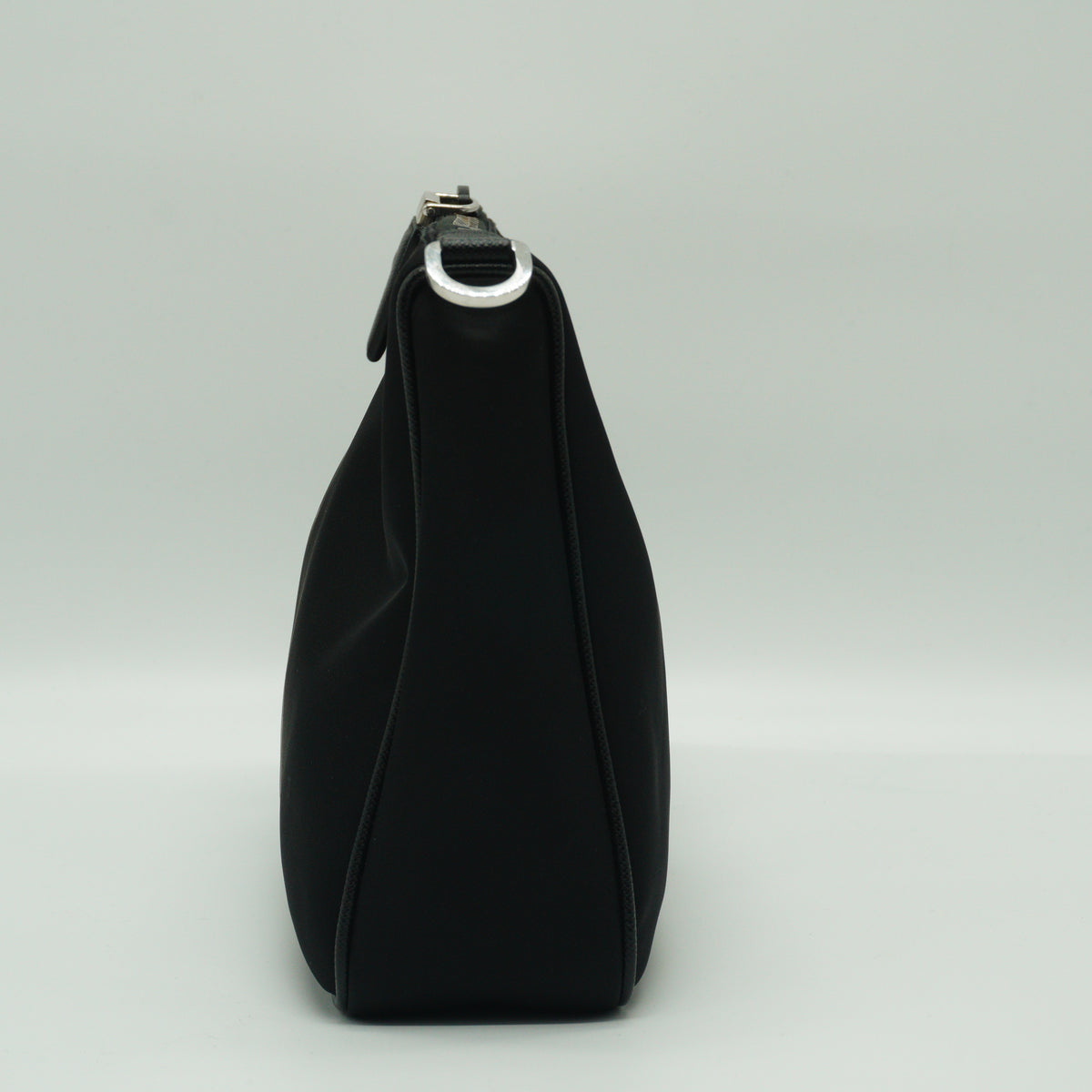 Prada Re Nylon Saffiano Leather Shoulder Bag SHW Small