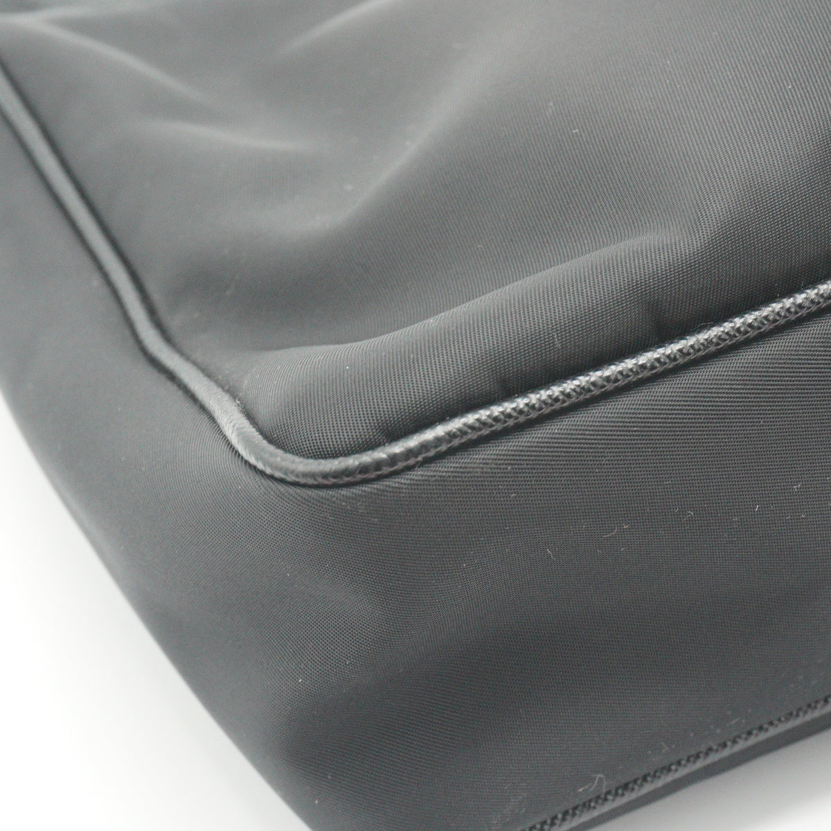 Prada Re Nylon Saffiano Leather Shoulder Bag SHW Small
