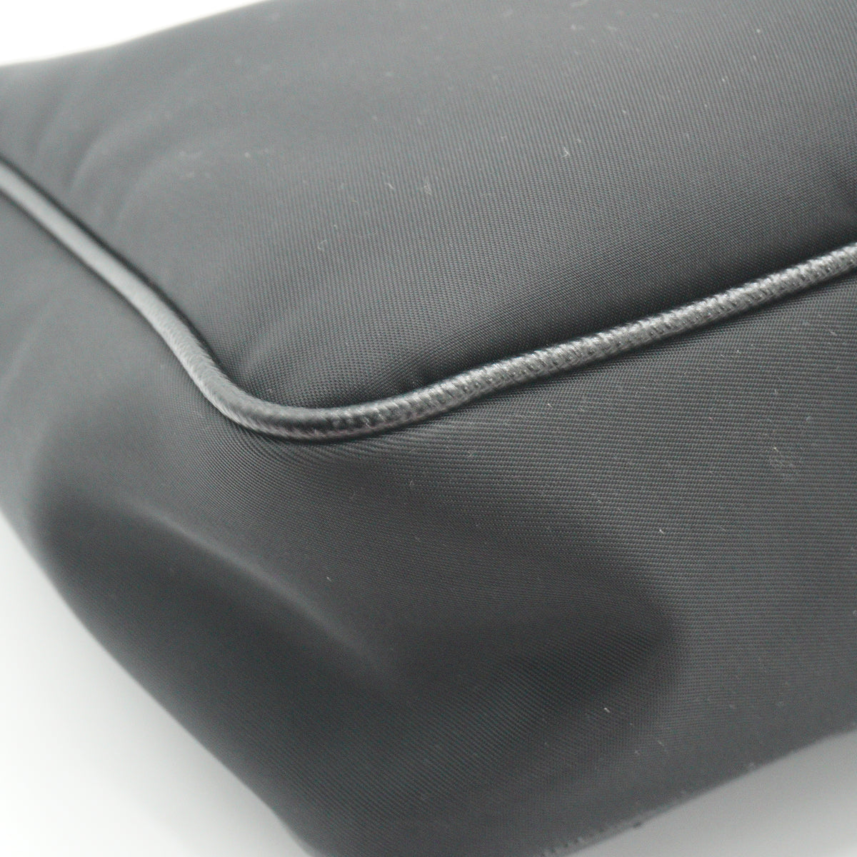 Prada Re Nylon Saffiano Leather Shoulder Bag SHW Small