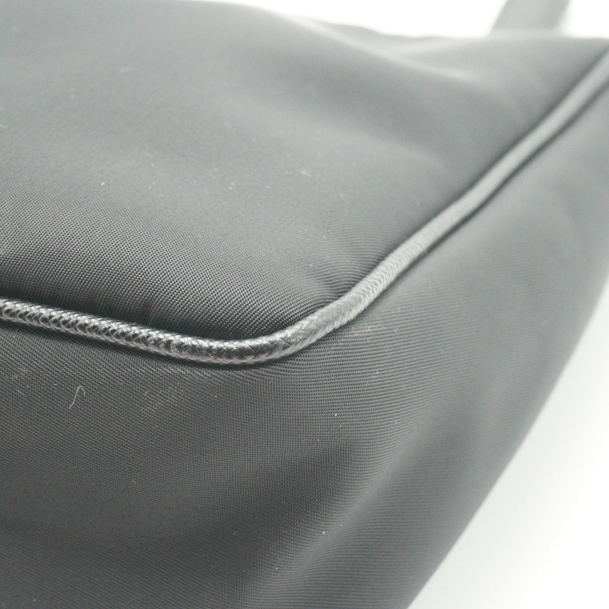 Prada Re Nylon Saffiano Leather Shoulder Bag SHW Small