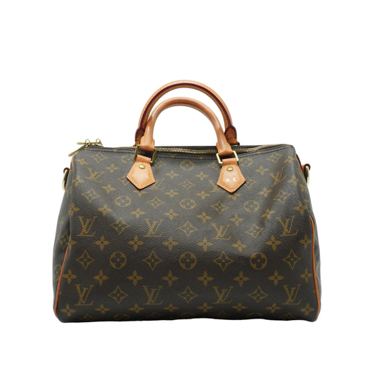 Louis Vuitton	Speedy 30 Monogram Bandolier GHW