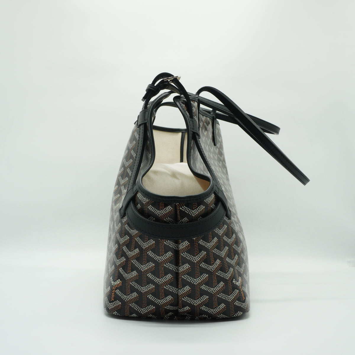 Goyard Goyardine Chien-Gris Pet Carrier PM Black