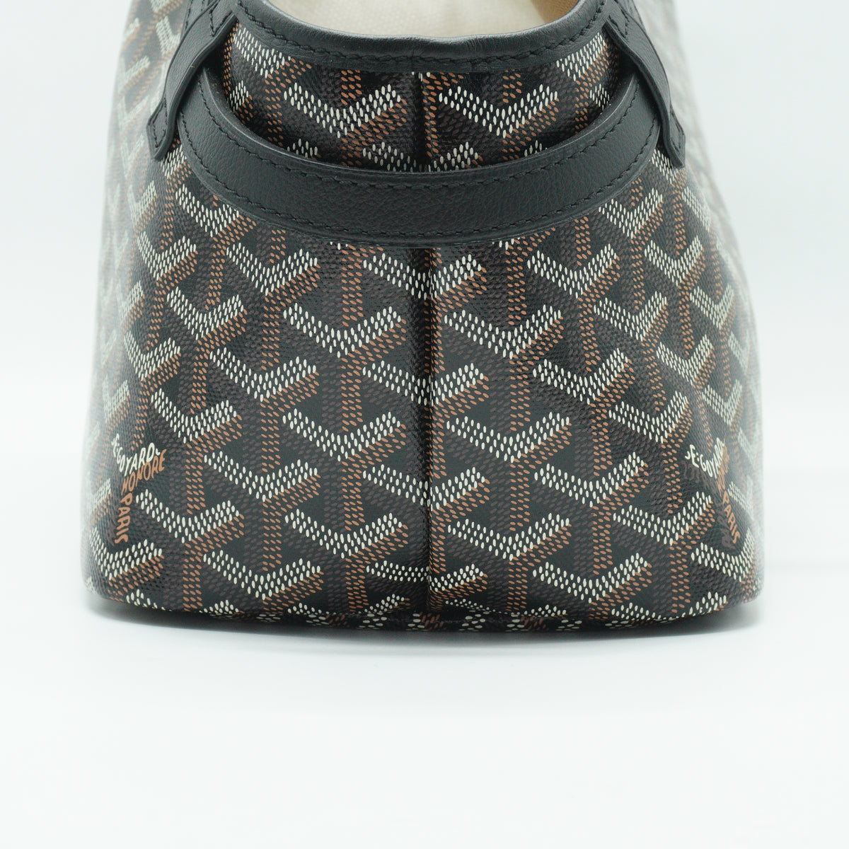 Goyard Goyardine Chien-Gris Pet Carrier PM Black