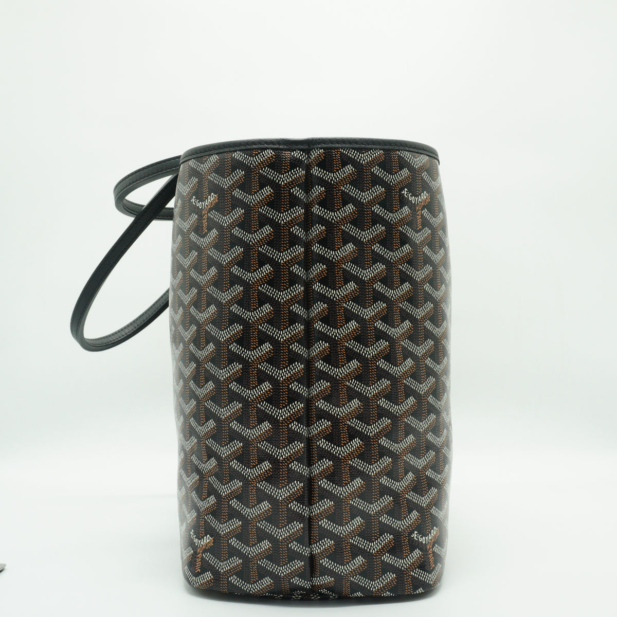 Goyard Goyardine Chien-Gris Pet Carrier PM Black