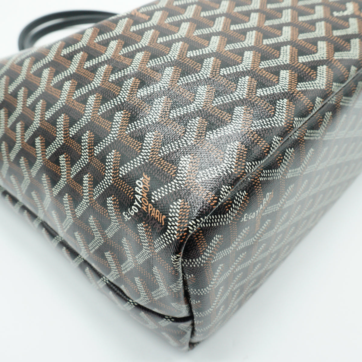Goyard Goyardine Chien-Gris Pet Carrier PM Black